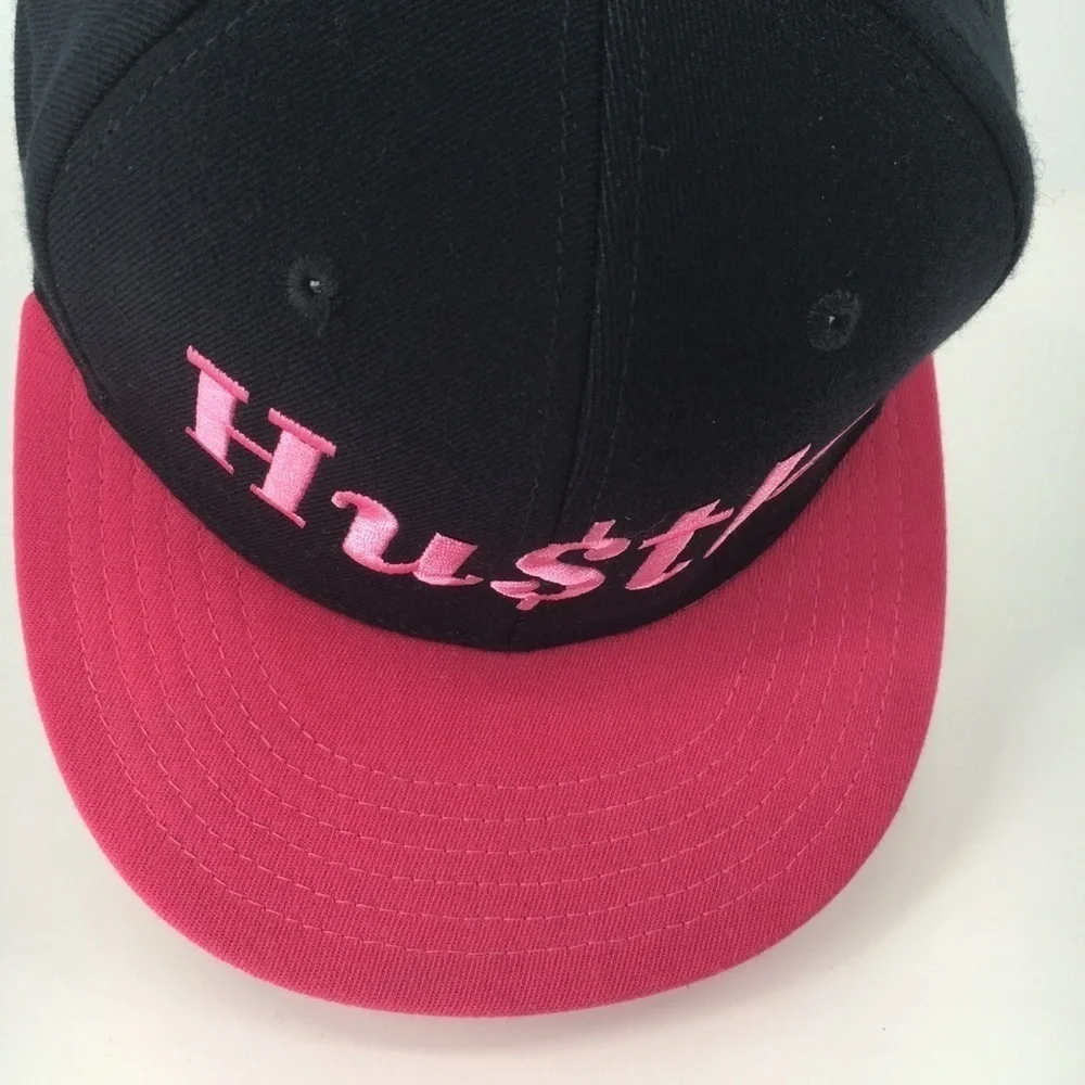 Lids Fitted “Hu$tle” Black & Hot Pink Ball Cap